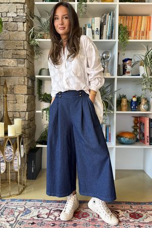 Billie Skirt Culotte Jean Denim